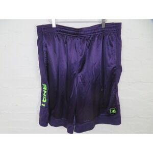 Vintage And1 Basketball Shorts Mens 2XL Purple Shiny Dazzle 12" y2k Baggy Loose